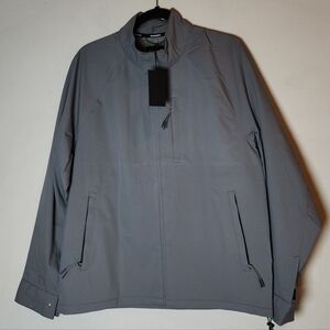 NWT Bonobos Elements Shell Golf Jacket Grey Water Resistant Breathable Size M